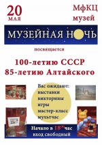 «Ночь музеев – 2022» в Советском: афиша мероприятий
